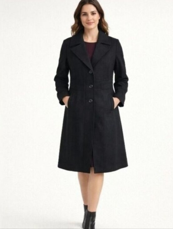 Worthington Jackets & Blazers - Worthington Women's Black Wool Coat Size XL